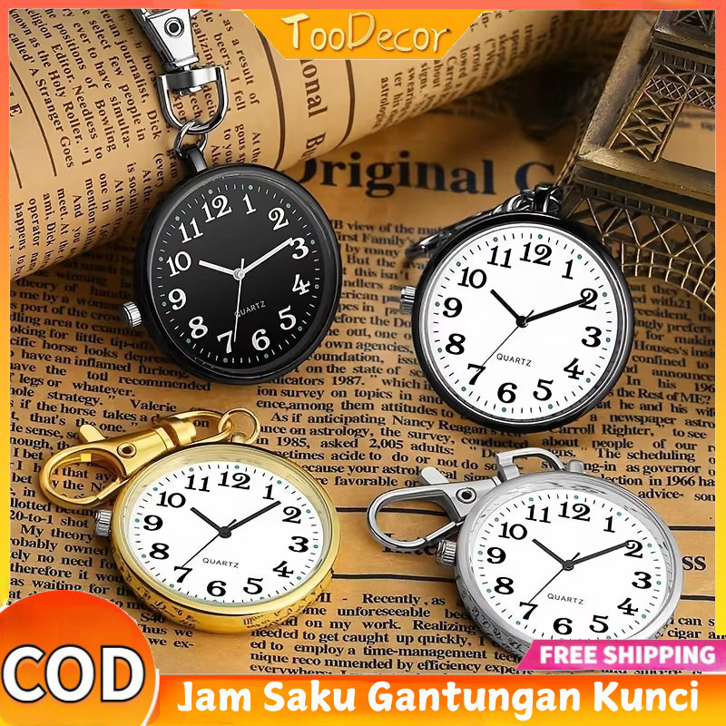 Jam Saku Gantungan Kunci Perawat Mini Hadiah Dokter Nurse Watch Jam Saku Perawat