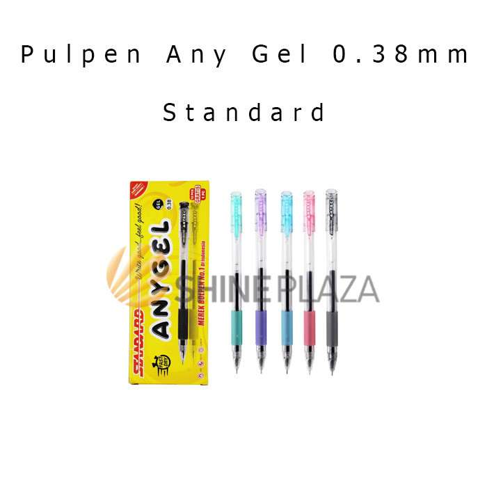 

PULPEN STANDARD ANY GEL 0.38MM - BOLPEN PENA PEN GEL HITAM 0,38 MM
