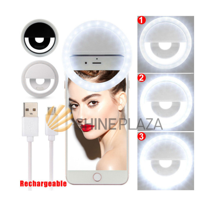 

SELFIE RING LIGHT LED - LAMPU BULAT UNTUK KAMERA CAMERA HP FLASH CHARM