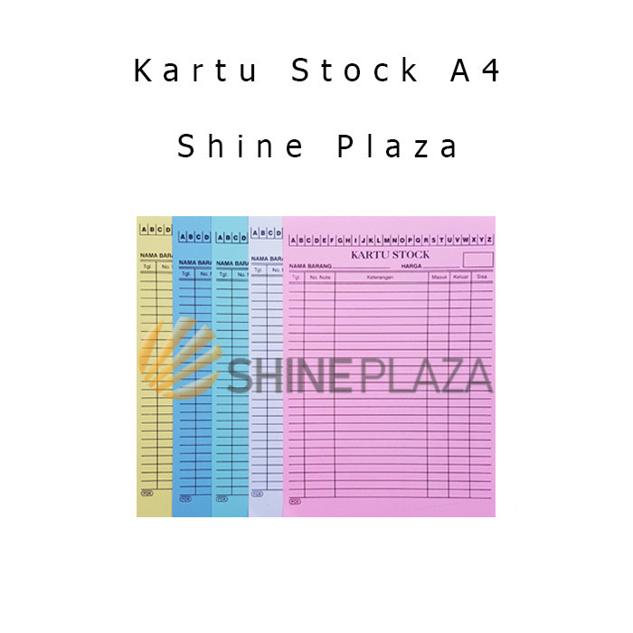

KARTU STOK BARANG GUDANG BESAR A4 - INVENTORY STOCK CARD A4