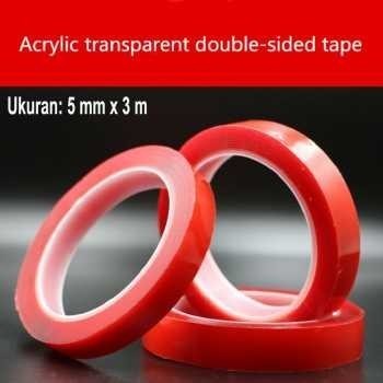 

TaffPACK Perekat Double Tape Acrylic Adhesive Transparent Sticker 15mmx3M - J4702