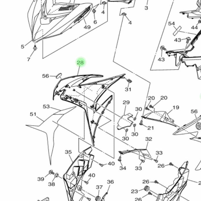 Cover Sayap Depan Mxking Mx King Abu Grey Doff Kanan 2Pv-F835V-00-P8 Termurah