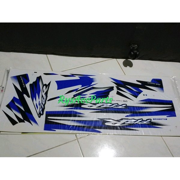 Striping Stiker Motor Yamaha Fizr Milenium Biru Hitam Barang Langka