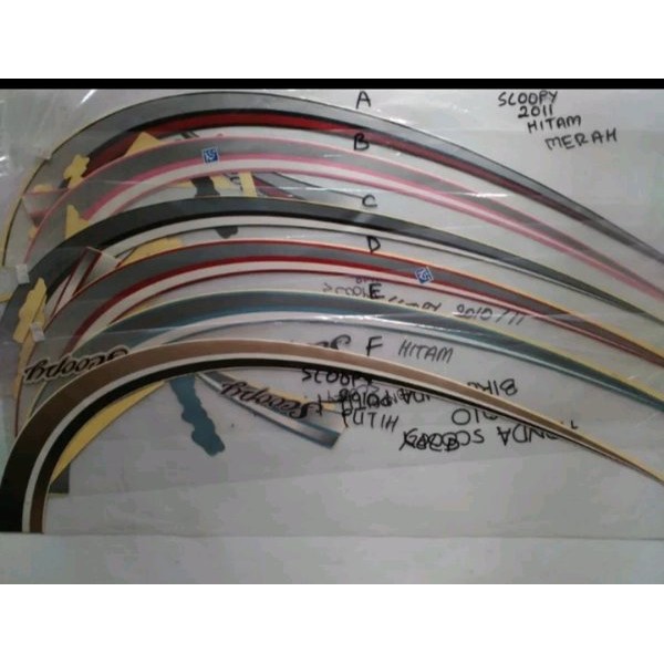 Stiker Striping Scoopy Karbu 2011 Barang Langka