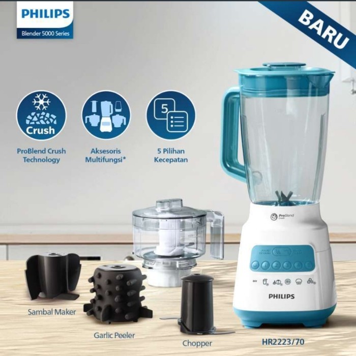 Philips Blender Plastik 2L Hr2223/30 Hr2223 Hr 2223