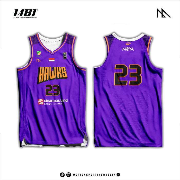 TERLARIS Jersey Basket MSI - Tangerang Hawks Official Match Jersey 2024