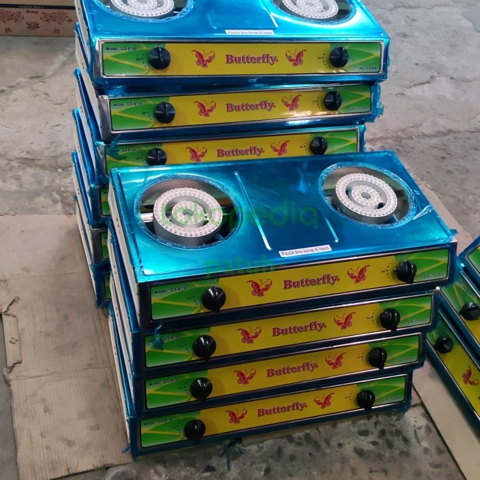 Kompor Cast Iron / Cor 2 Tungku Lpg Butterfly