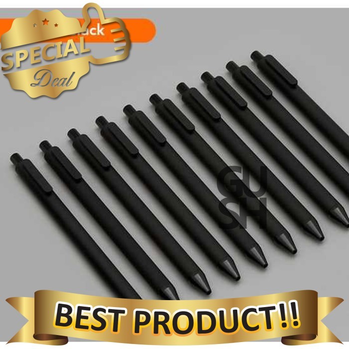 

TERBARU! Xiaomi Mijia Kacogreen Signing Gel Ink Pen - Pena Hitam Xiaomi 10 PCS
