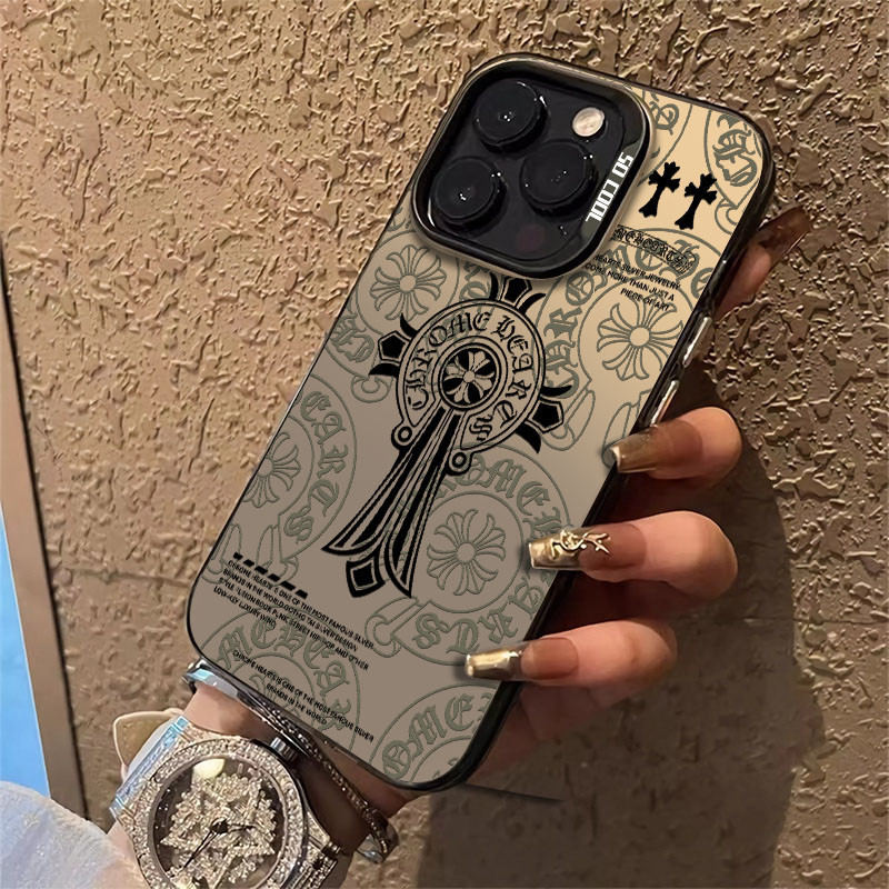 NEW Premium Matte Hard Casing HP Iphone 15 Promax American trendy brand Chrome Hearts case Untuk
