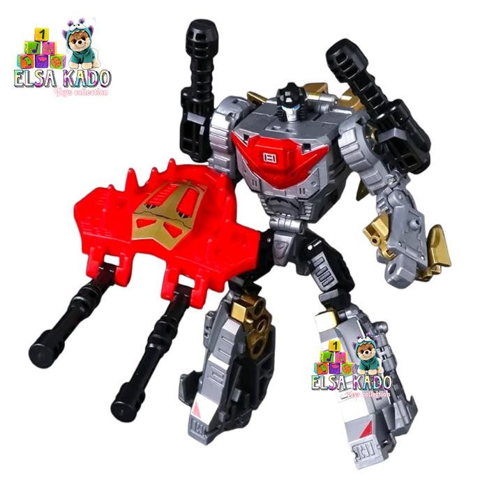 Dinobot Transformers Beast Mechanical Dinosaurus Trex Slam Samurai Mainan Robot Figure Deformation P