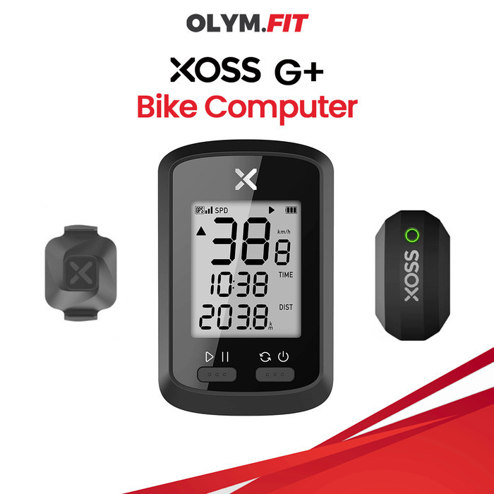 Ready ORIGINAL XOSS G+ Cadence Heart Rate Monitor Sensor Speedometer Sepeda