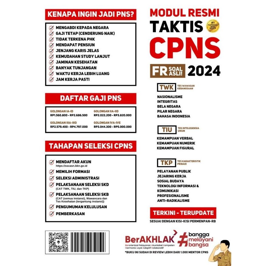 

Terlaris Buku Modul Resmi Taktis Cpns 2024 Terkini -Terupdate (Garda Cendekia) Ready Stok