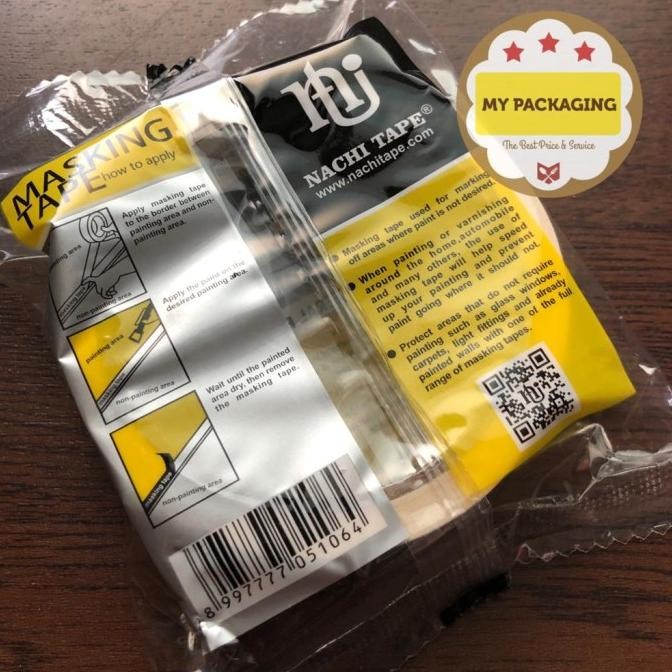 

><><><] Nachi Masking Tape 1 inch Lakban Kertas Cream 24 mm x 20 Yard