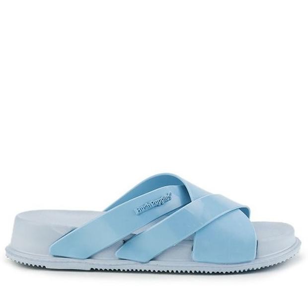 Hush Puppies Sandal Wanita Peyton Slip On In Blue