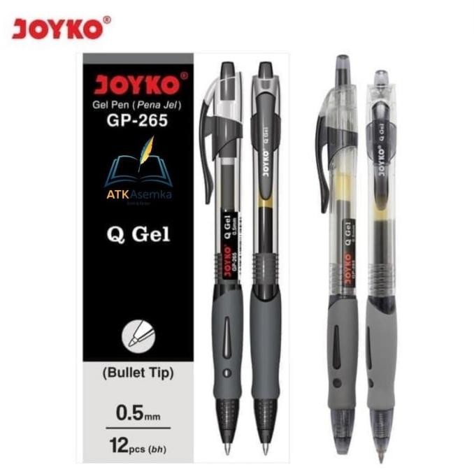 

Produk Baru!! Pulpen Gel Pen Klik JOYKO GP-265 Q GEL (Hitam) 0.5 mm