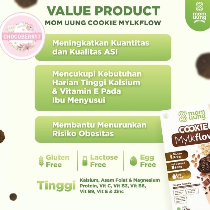 

mom uung cookie mylkflow ekstrak kelor almond oat vegan - chocoberry7 termurah