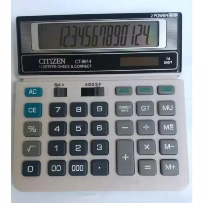 

Super Sale TERLARIS CITIZEN CT-8614 KALKULATOR CHECK CORRECT CALCULATOR DESKTOP Murah