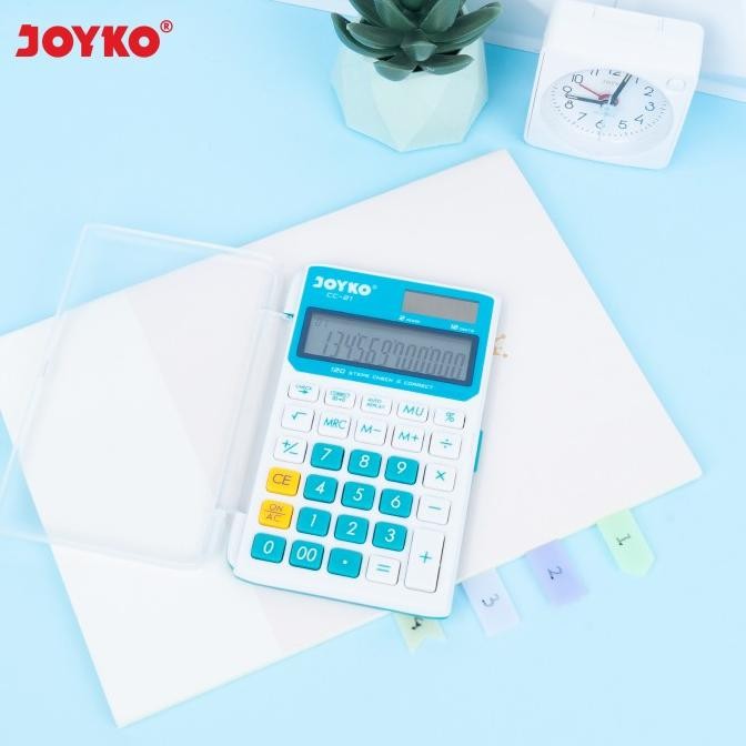 

rt-69 Calculator / Kalkulator Joyko CC-21 / 12 Digits / Check Correct Termurah