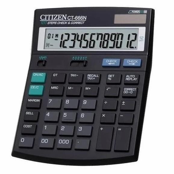 

Murah Meriah Kalkulator Citizen CT 666N - Kalkulator 12 Digit - Kalkulator Besar Viral