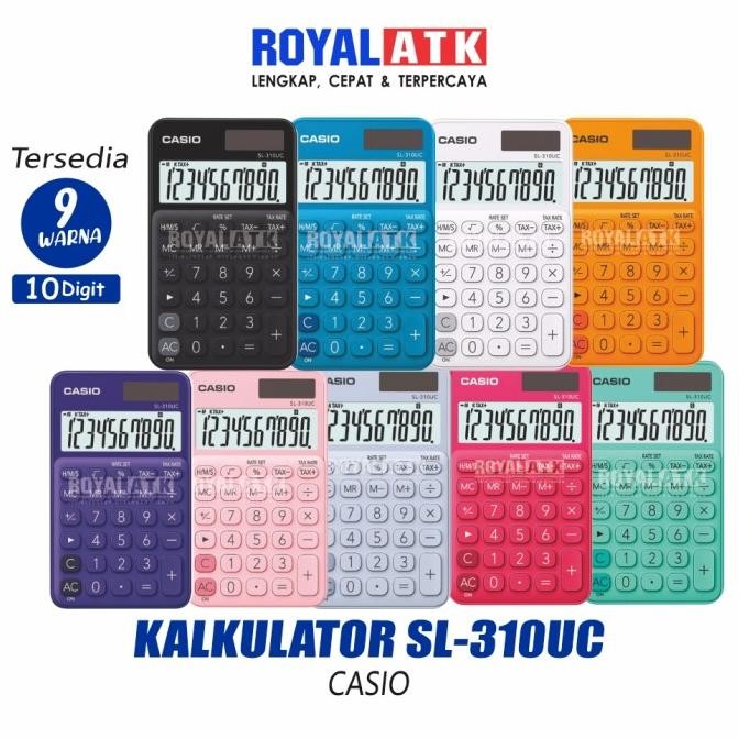 

VE29 Casio Colorful Calculator Sl-310Uc Kalkulator Warna Warni Viral