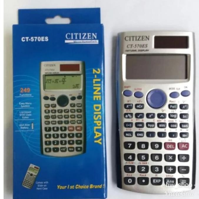 

SD83 Alat Menghitung Kalkulator CITIZEN Scientific CT 570ES 2 Line Display Hemat