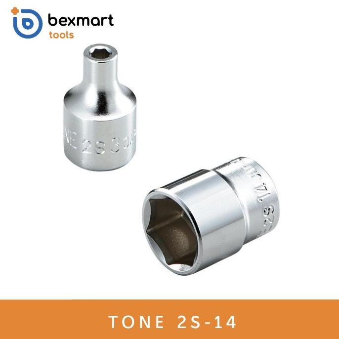 Murah Tone Socket Type 2S-14,1/4inch 14mm Japan,Kunci Shock bex90 Segera Beli