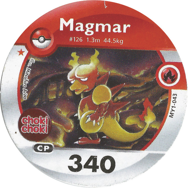 Kartu Pokemon Medalion Choki Choki Magmar