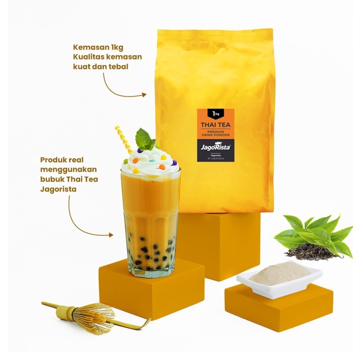 

1 Kg Jagorista - Thai Tea - Premium Bubble Drink Powder