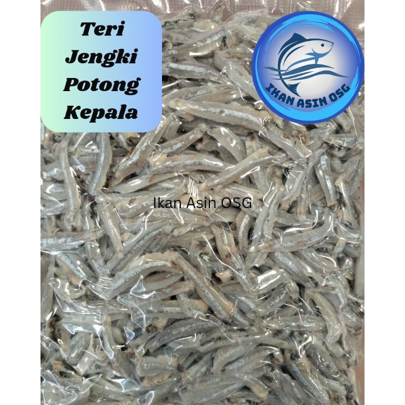 

ikan asin Teri jengki bulat vip ada kepala