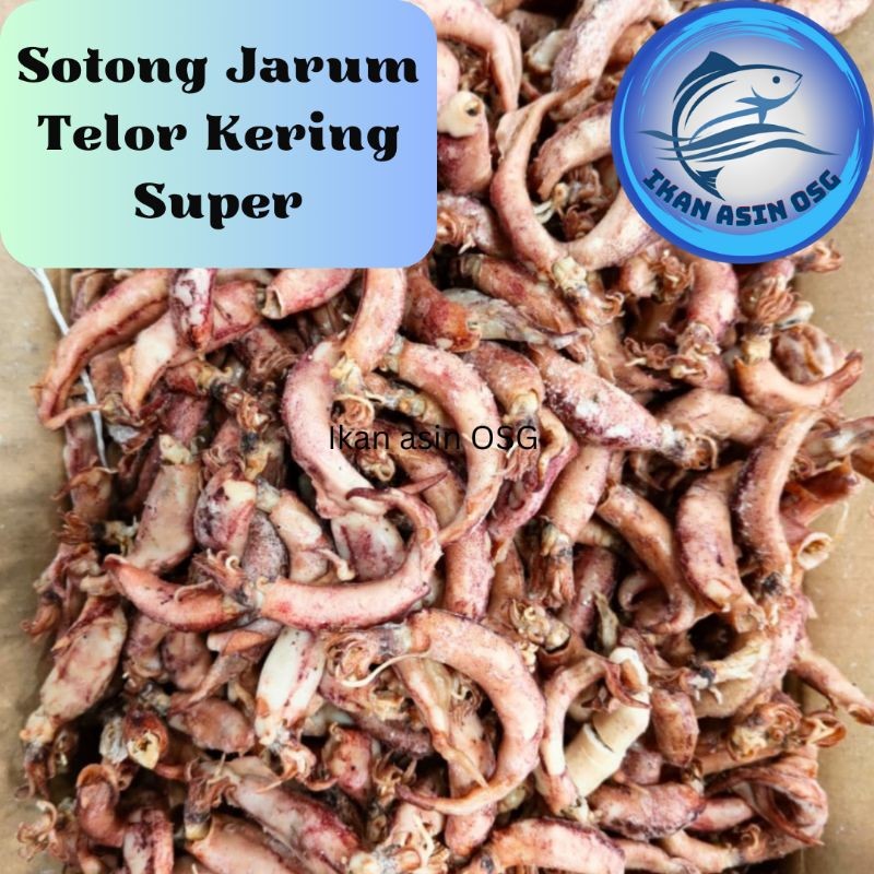 

ikan asin sotong jarum telor super kering 250gram