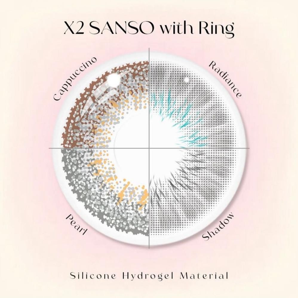 Big Sale Softlens X2 Sanso Color 14,5 Mm Normal & Minus (-0,50 S/D -10,00) By X2 / Soflen X2 Sanso C
