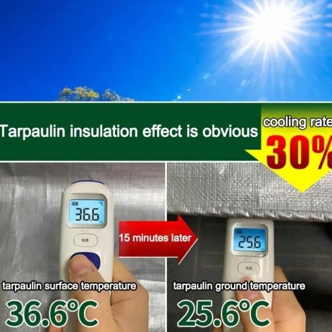 Special Sale Paranet 95% Anti-Uv Terpal Tenda Tahan Air / Hujan Plastik Tenda Anti Air Atap Kain / T