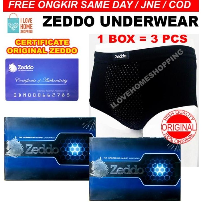 Zeddo celana dalam kesehatan Paket 1 ( isi 3celana )