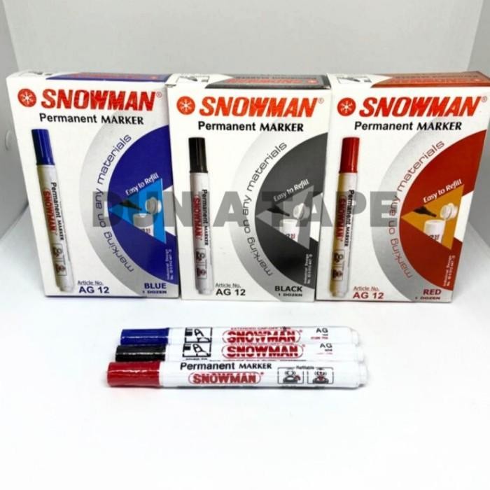 

Spidol Snowman Permanent Marker Ag-12