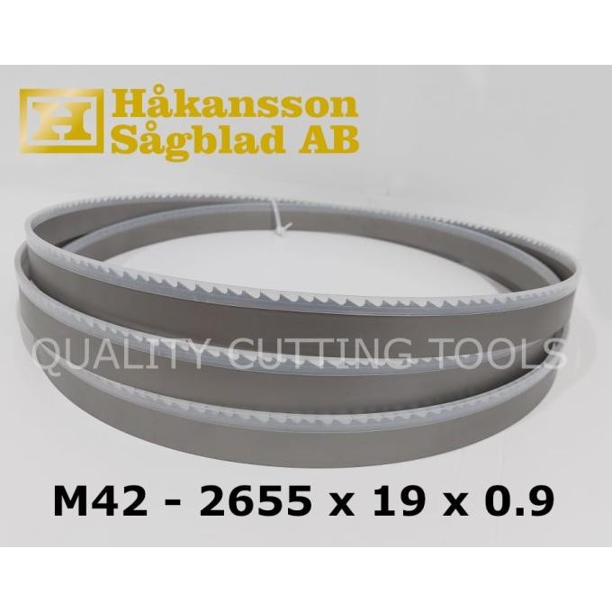 Hakansson Metal Bandsaw Blade M42 / Mata Gergaji Besi 2655 X 19 X 0.9