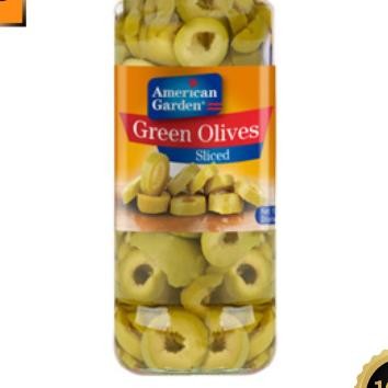 

Acar Buah Zaitun Green Sliced American Garden Jar 450G