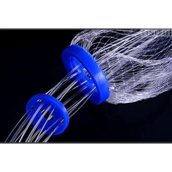 Gratis Promo Jala Jaring Pancing Ikan Lempar Net Nilon Kuat 4.2X10Meter Lubang 2Cm Dfg-88