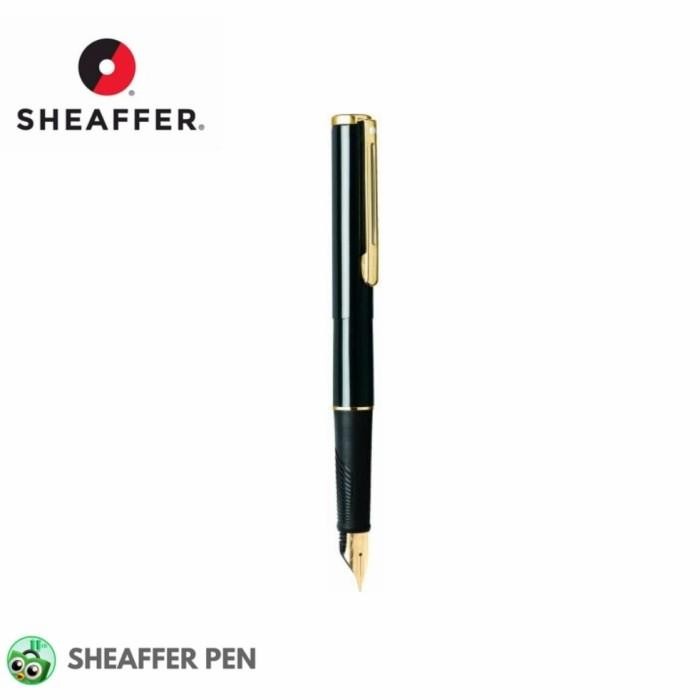 

Sheaffer Agio Compact Black Featuring 22K Gold Plate Fountain pen Original