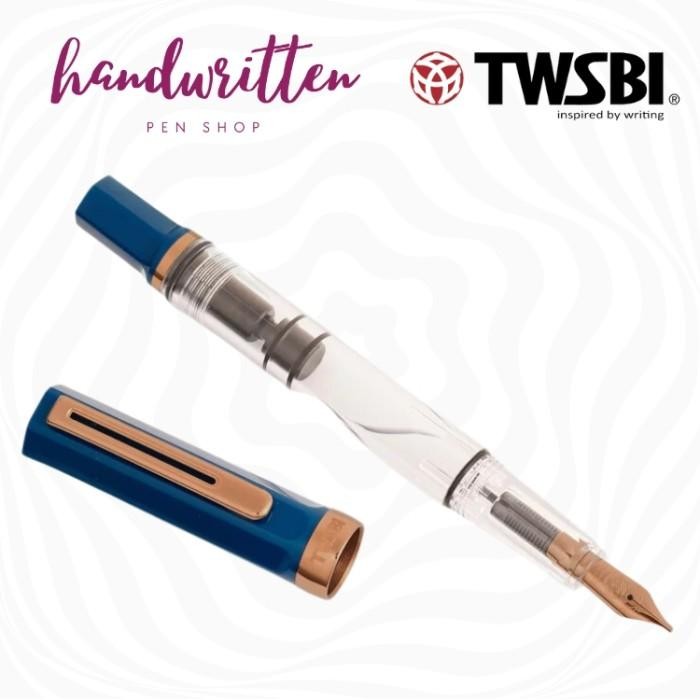 

TWSBI Eco Fountain Pen - Limited Edition Indigo Blue with Bronze Original