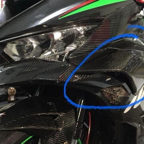 Sayap samping zx25r Carbon winglet Carbon zx25r side winglet zx25r Original