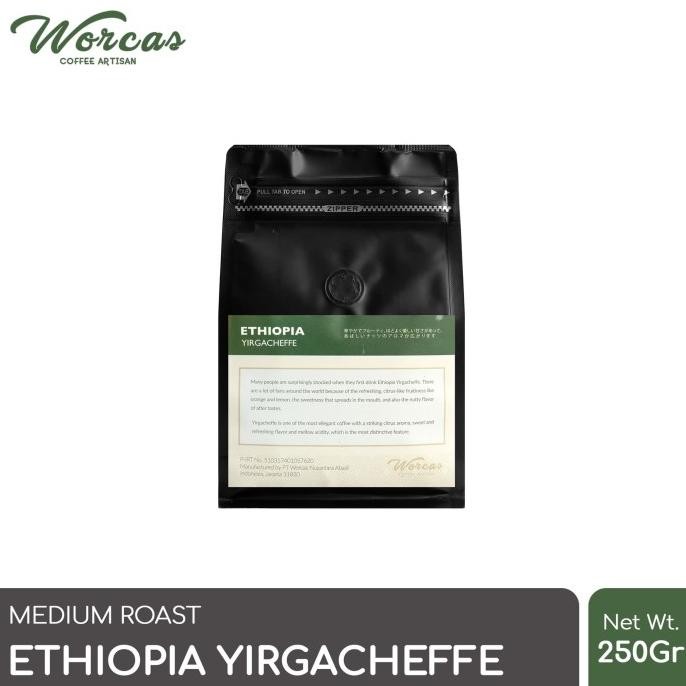 

Worcas Arabica Ethiopia Yirgacheffe 250 Gram - Medium Roast