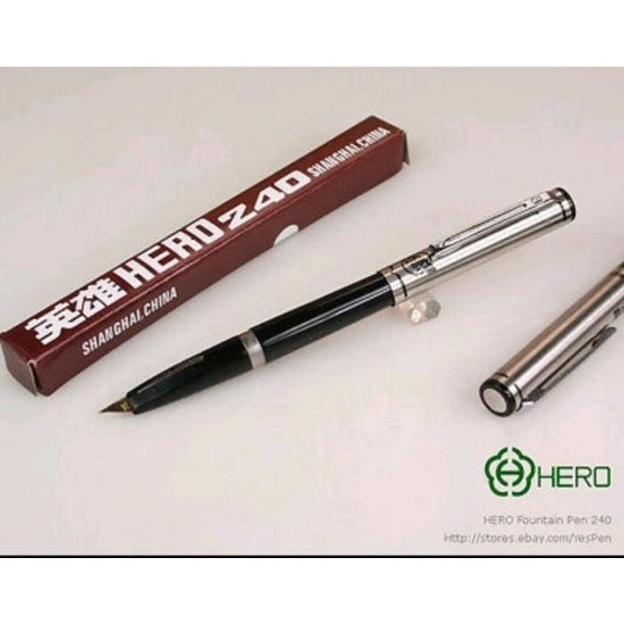 

Vintage Classis Fountain Pen Hero 240 With Dus Ori - New Old Stock Original