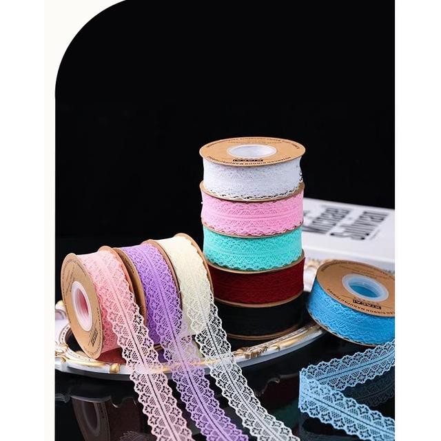 

ORIGINAL [1Rol 45Meter] Korean Pita Renda Lace Ribbon 3cm PITA RENDA LEBAR 3 CM / FLOWER WRAP RIBBON TU26