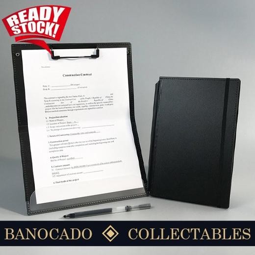 

Portable Foldable Clipboard A4 Size Plastic with Multifunction Storage