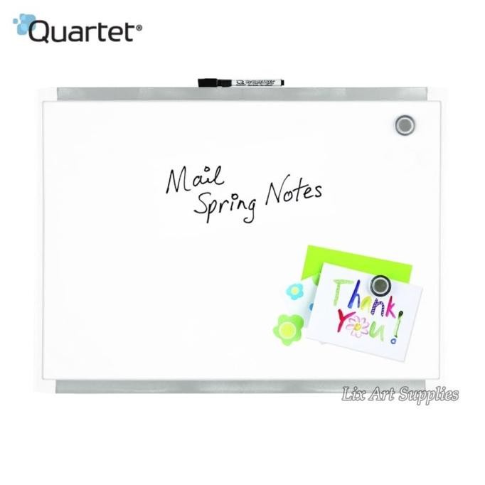 

NEW QUARTET White Frame Magnetic Board 43 x 58 cm (Papan Whiteboard)