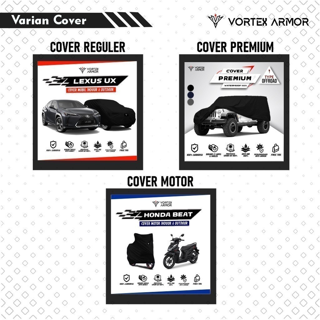 LAYzz Cover Mobil Avanza Veloz / Sarung Mobil Avanza Veloz / Selimut Toyota Avansa Velos AST