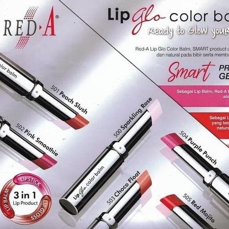 Red-A Lip Glo Color Balm/Lip Balm Red-A/Lip Care/Lip Color Shp21