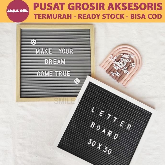 

BEBAS ONGKIR - Papan Nama Bayi / Letter Board Kekinian SmileGirl 30x30