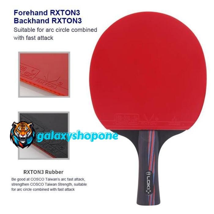 LOKI X3 - BAT PINGPONG LOKI CARBON ORIGINAL PRODUK PILIHAN