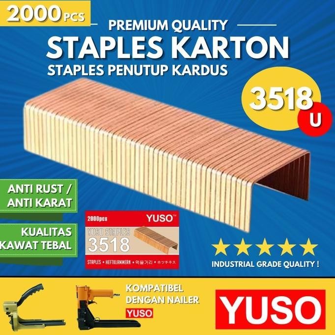 

Isi Staples Karton Kardus 3518 Yuso Carton Besar 3518U 18Mm